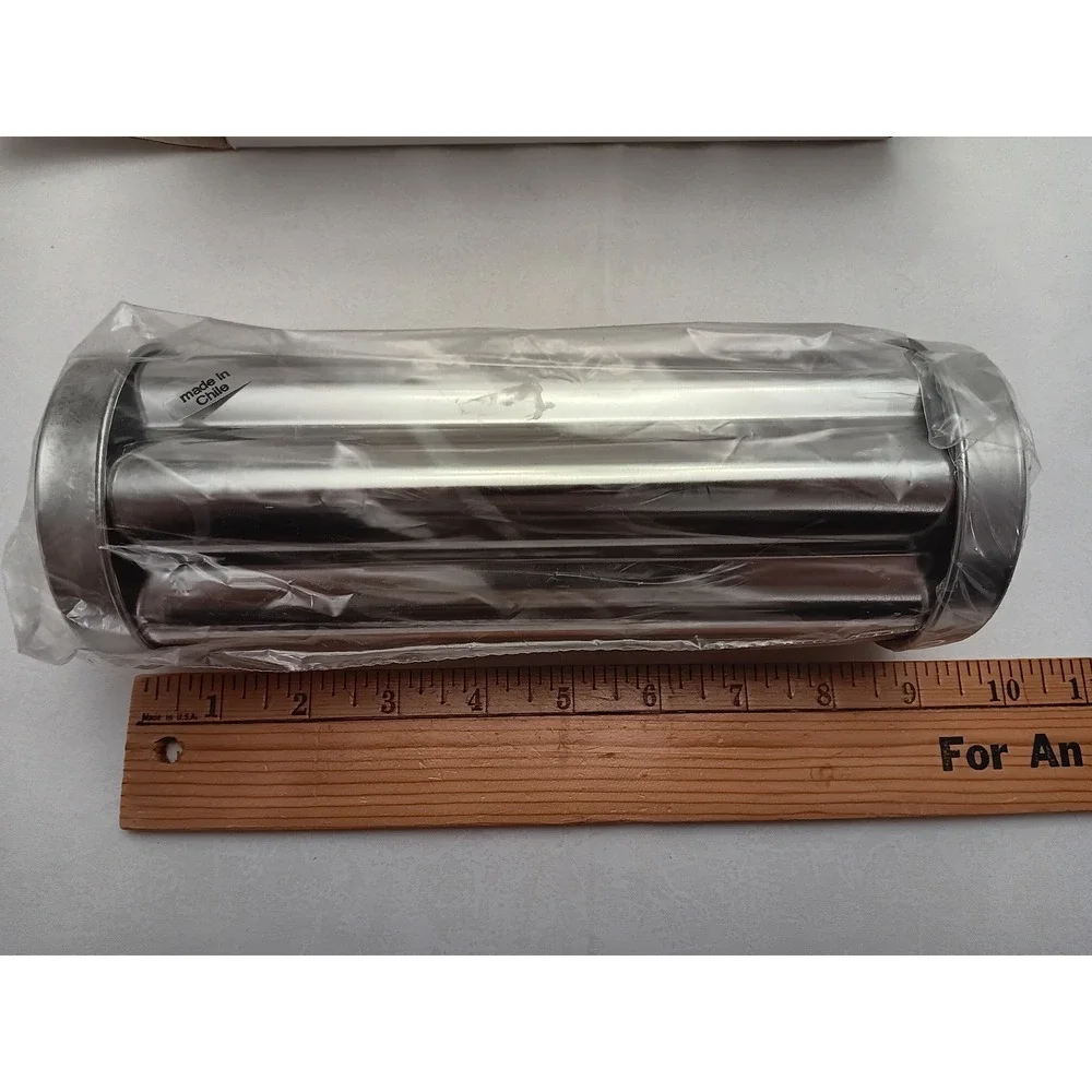 The Pampered Chef Flower Bread Tube 1550 Stainless Steel Baking Mold NIB 9in